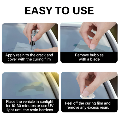 Haxvenora GlassFix — Windshield Chip & Crack Repair Kit